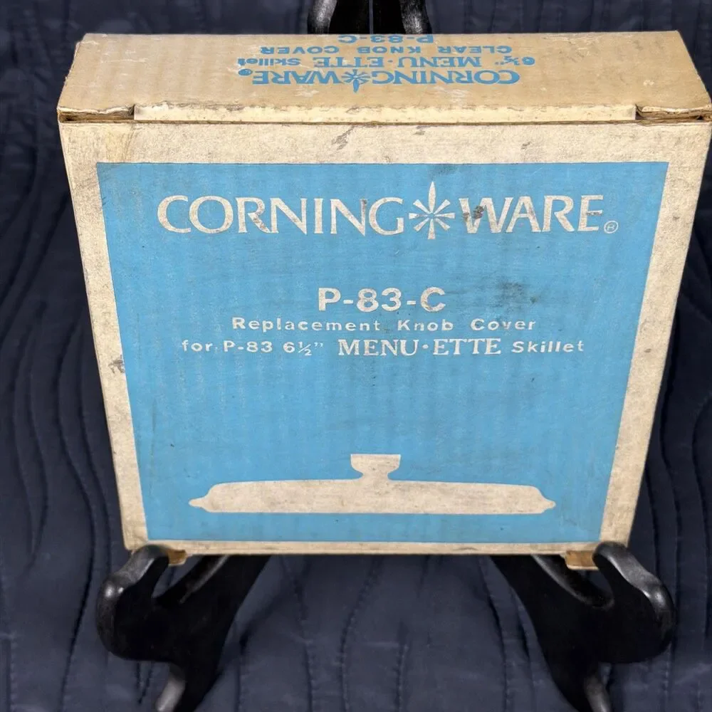 NOS Vintage Corning Ware P-83-C Replacement Glass Lid Cover for P-83 Skillet